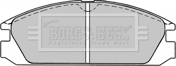 Borg & Beck BBP1222 - Тормозные колодки, дисковые, комплект autosila-amz.com