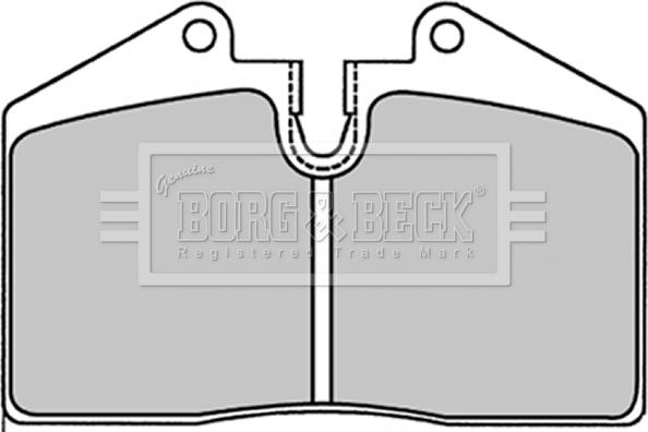 Borg & Beck BBP1227 - Тормозные колодки, дисковые, комплект autosila-amz.com