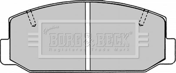 Borg & Beck BBP1276 - Тормозные колодки, дисковые, комплект autosila-amz.com