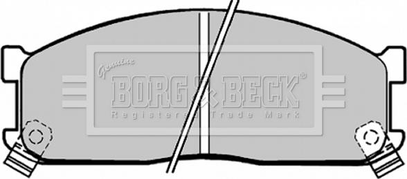 Borg & Beck BBP1271 - Тормозные колодки, дисковые, комплект autosila-amz.com