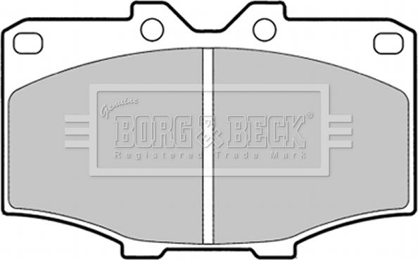 Borg & Beck BBP1278 - Тормозные колодки, дисковые, комплект autosila-amz.com