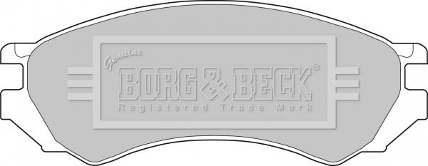 Borg & Beck BBP1272 - Тормозные колодки, дисковые, комплект autosila-amz.com