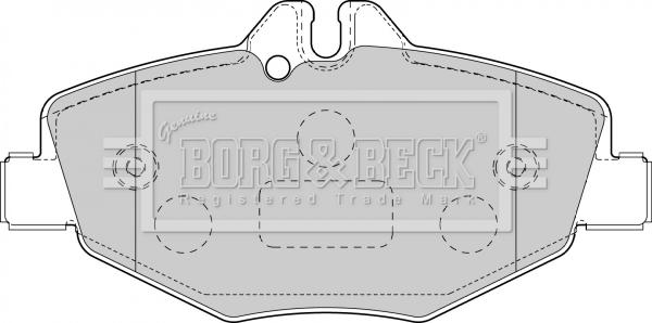 Borg & Beck BBP1796 - Тормозные колодки, дисковые, комплект autosila-amz.com