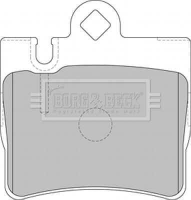 Borg & Beck BBP1797 - Тормозные колодки, дисковые, комплект autosila-amz.com