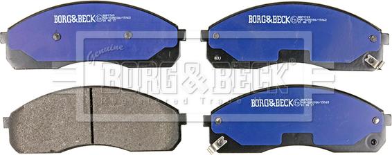 Borg & Beck BBP1749 - Тормозные колодки, дисковые, комплект autosila-amz.com