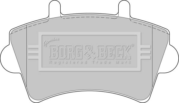 Borg & Beck BBP1746 - Тормозные колодки, дисковые, комплект autosila-amz.com