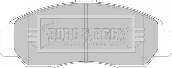 Borg & Beck BBP1741 - Тормозные колодки, дисковые, комплект autosila-amz.com