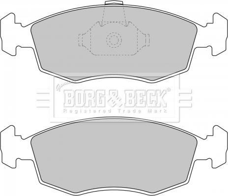 Borg & Beck BBP1748 - Тормозные колодки, дисковые, комплект autosila-amz.com