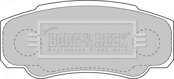 Borg & Beck BBP1763 - Тормозные колодки, дисковые, комплект autosila-amz.com
