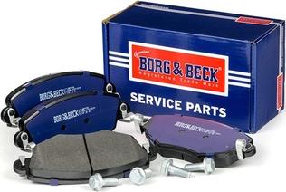 Borg & Beck BBP1706 - Тормозные колодки, дисковые, комплект autosila-amz.com