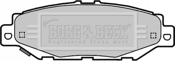 Borg & Beck BBP1701 - Тормозные колодки, дисковые, комплект autosila-amz.com