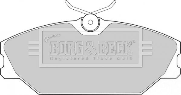 Borg & Beck BBP1708 - Тормозные колодки, дисковые, комплект autosila-amz.com