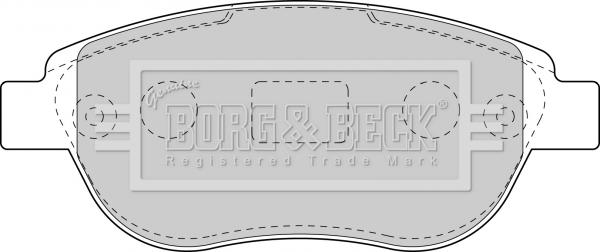 Borg & Beck BBP1715 - Автозапчасть/Колодки тормозные дисковые комплект autosila-amz.com