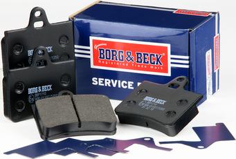 Borg & Beck BBP1710 - Тормозные колодки, дисковые, комплект autosila-amz.com