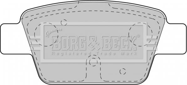 Borg & Beck BBP1718 - Тормозные колодки, дисковые, комплект autosila-amz.com