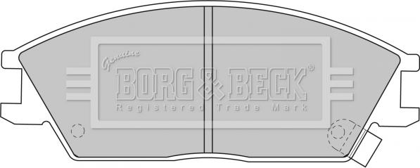 Borg & Beck BBP1785 - Тормозные колодки, дисковые, комплект autosila-amz.com