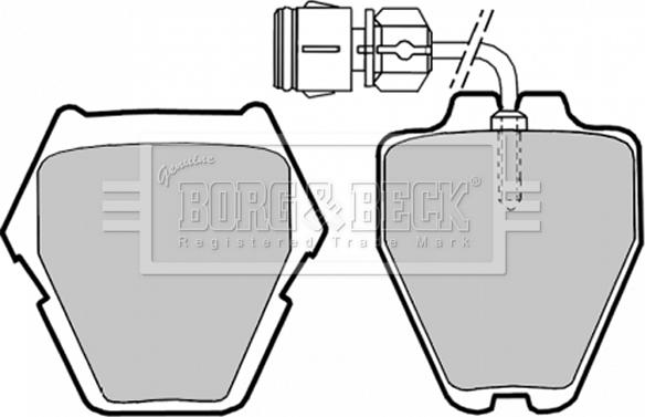 Borg & Beck BBP1780 - Тормозные колодки, дисковые, комплект autosila-amz.com