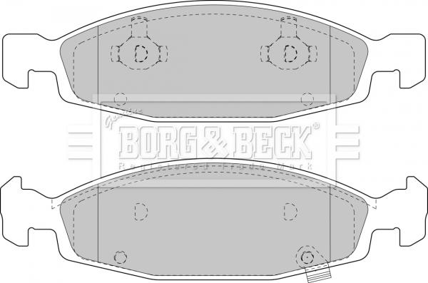 Borg & Beck BBP1781 - Тормозные колодки, дисковые, комплект autosila-amz.com