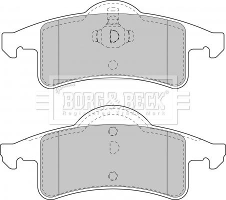Borg & Beck BBP1782 - Тормозные колодки, дисковые, комплект autosila-amz.com