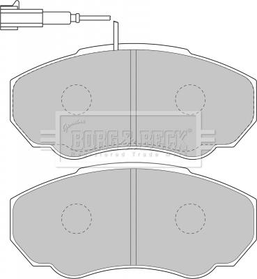 Borg & Beck BBP1736 - Тормозные колодки, дисковые, комплект autosila-amz.com