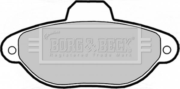 Borg & Beck BBP1738 - Тормозные колодки, дисковые, комплект autosila-amz.com