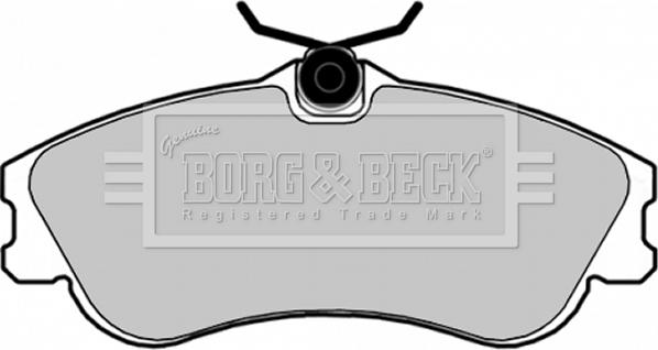 Borg & Beck BBP1725 - Тормозные колодки, дисковые, комплект autosila-amz.com