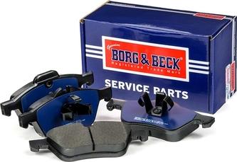 Borg & Beck BBP1726 - Тормозные колодки, дисковые, комплект autosila-amz.com