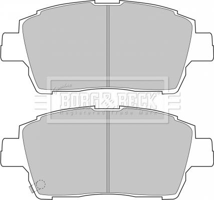 Borg & Beck BBP1728 - Тормозные колодки, дисковые, комплект autosila-amz.com