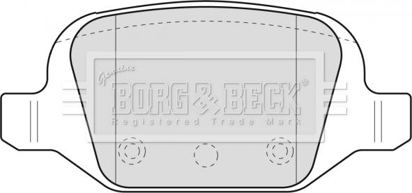 Borg & Beck BBP1775 - Тормозные колодки, дисковые, комплект autosila-amz.com