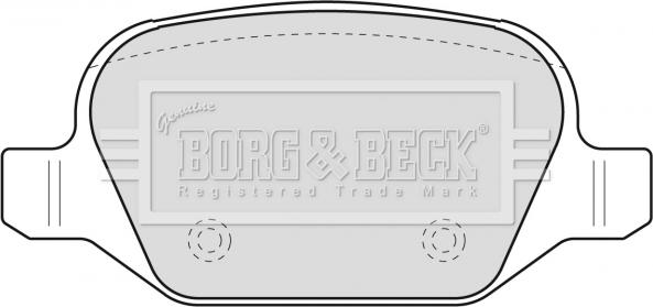 Borg & Beck BBP1776 - Тормозные колодки, дисковые, комплект autosila-amz.com