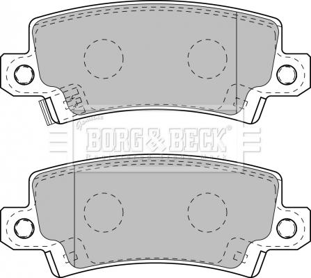 Borg & Beck BBP1770 - Тормозные колодки, дисковые, комплект autosila-amz.com