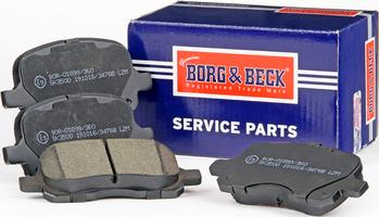 Borg & Beck BBP1771 - Тормозные колодки, дисковые, комплект autosila-amz.com