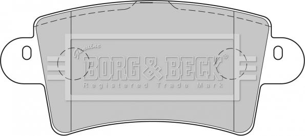 Borg & Beck BBP1773 - Тормозные колодки, дисковые, комплект autosila-amz.com