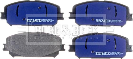 Borg & Beck BBP2908 - Тормозные колодки, дисковые, комплект autosila-amz.com