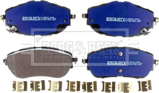 Borg & Beck BBP2441 - Тормозные колодки, дисковые, комплект autosila-amz.com