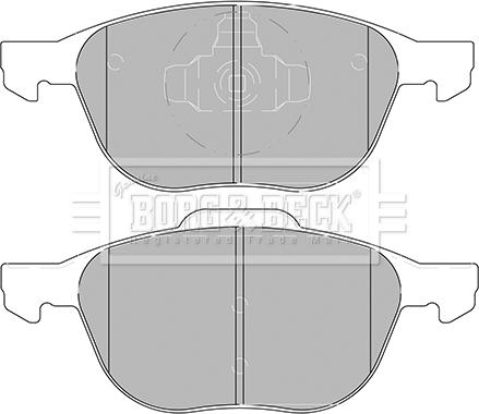 Borg & Beck BBP2456 - Тормозные колодки, дисковые, комплект autosila-amz.com