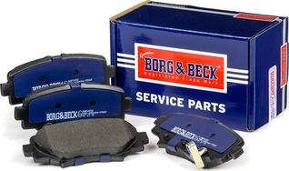 Borg & Beck BBP2458 - Тормозные колодки, дисковые, комплект autosila-amz.com