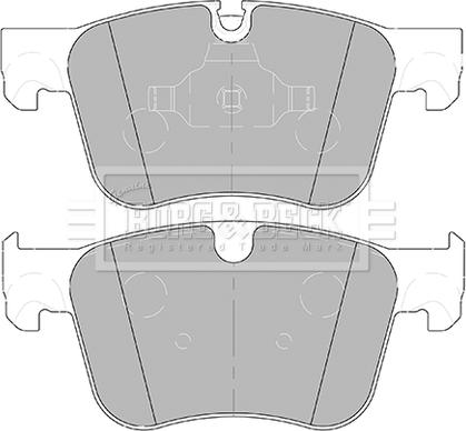 Borg & Beck BBP2453 - Тормозные колодки, дисковые, комплект autosila-amz.com