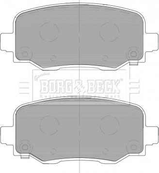 Borg & Beck BBP2466 - Тормозные колодки, дисковые, комплект autosila-amz.com