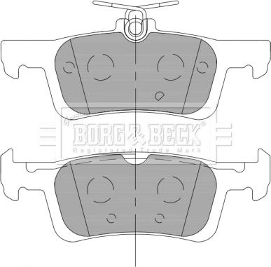 Borg & Beck BBP2462 - Тормозные колодки, дисковые, комплект autosila-amz.com