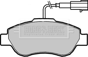 Borg & Beck BBP2416 - Тормозные колодки, дисковые, комплект autosila-amz.com