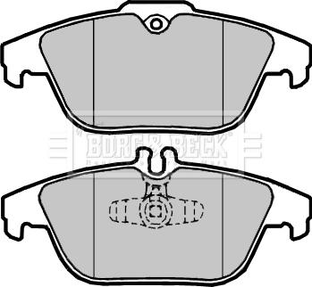 Borg & Beck BBP2418 - Тормозные колодки, дисковые, комплект autosila-amz.com