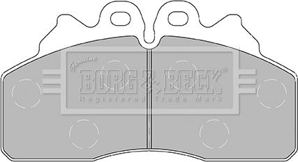 Borg & Beck BBP2435 - Тормозные колодки, дисковые, комплект autosila-amz.com