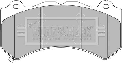 Borg & Beck BBP2436 - Тормозные колодки, дисковые, комплект autosila-amz.com