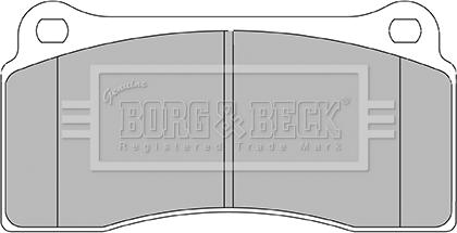 Borg & Beck BBP2437 - Тормозные колодки, дисковые, комплект autosila-amz.com