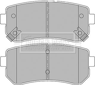 Borg & Beck BBP2424 - Тормозные колодки, дисковые, комплект autosila-amz.com