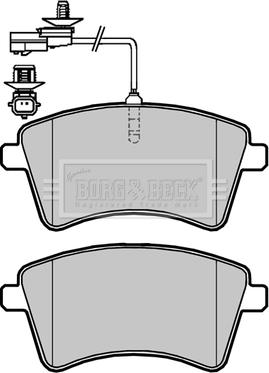 Borg & Beck BBP2420 - Тормозные колодки, дисковые, комплект autosila-amz.com