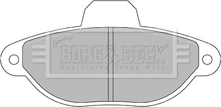 Borg & Beck BBP2428 - Тормозные колодки, дисковые, комплект autosila-amz.com