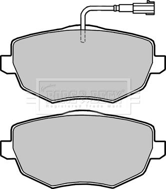 Borg & Beck BBP2423 - Тормозные колодки, дисковые, комплект autosila-amz.com