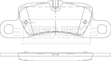 Borg & Beck BBP2479 - Тормозные колодки, дисковые, комплект autosila-amz.com